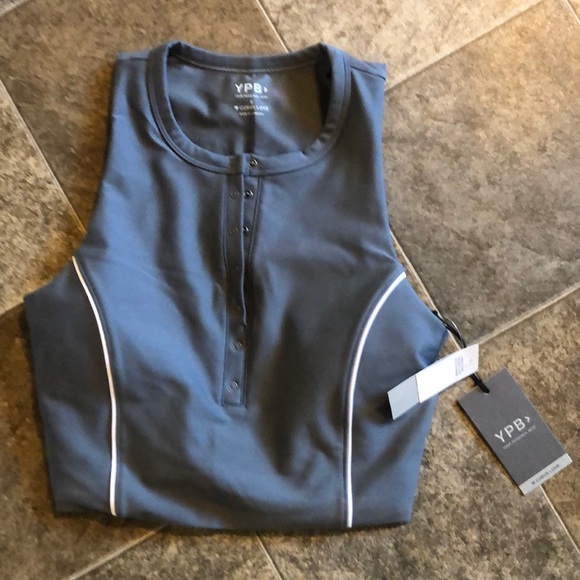 ABERCROMBIE YPB sculptLUX Curve Love Plunge Henley Slim Tank NWT - Picture 9 of 13